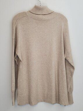 Evereve Carlie turtleneck pullover sweater in Almond